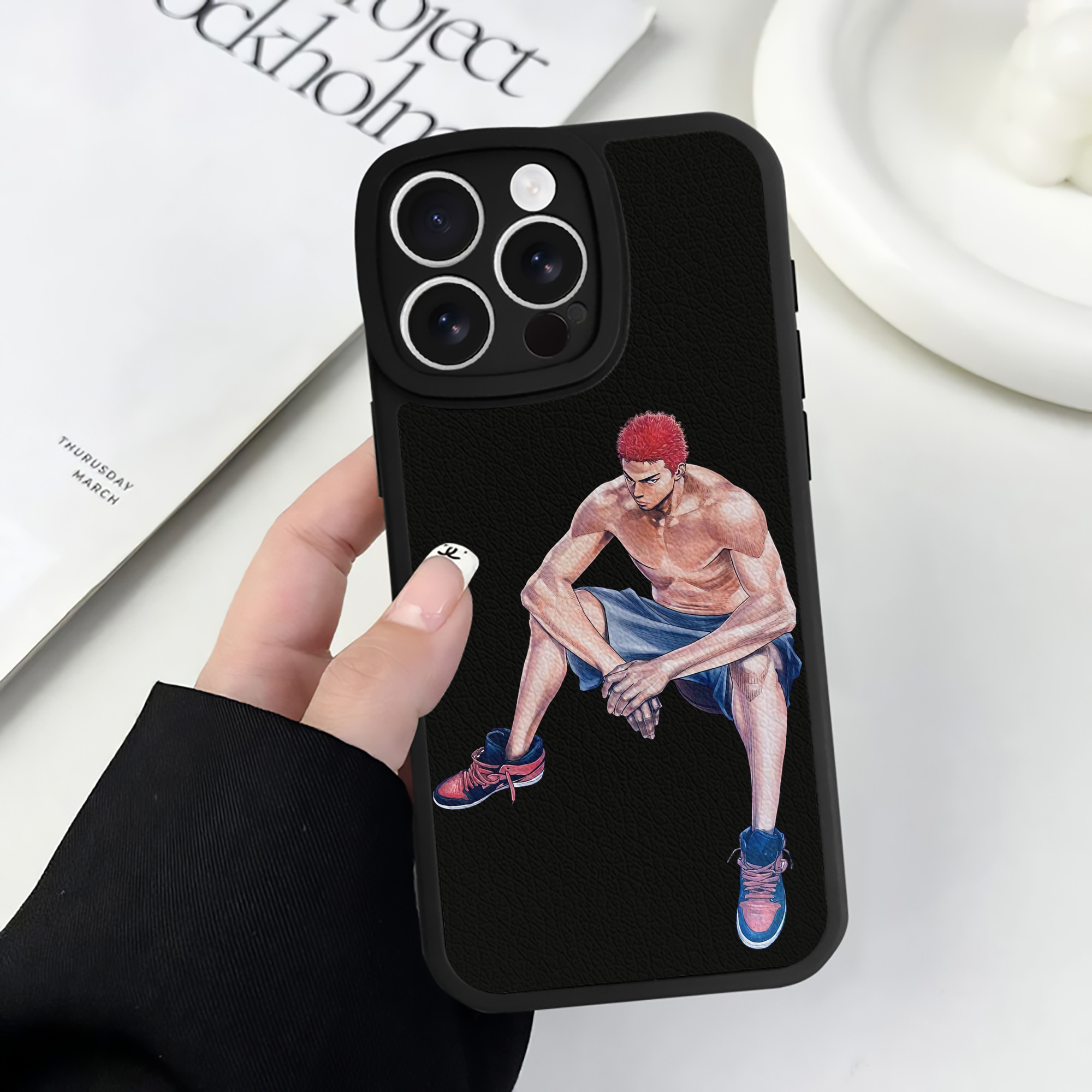 （画像用） SLAM DUNK／スラムダンク 【iPhone 16シリーズ対応】シリコンスマホケース（レザー調） 材質：シリコン